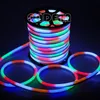 Strips RGB LED FLEX NEON LICHT 2-draden met 80LED / M AC110V 220 V TUBE CE ROHS 10M / ROLL