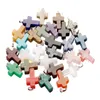 Heet verkoop Charms Cross Beads Hanger Natuursteen Multicolor Quartz Agate Crystal 18 * 25mm DIY Sieraden Maken Oorbel Ketting voor Vrouw Gift