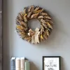 秋の花輪エレガントな家の装飾の鮮やかな人工秋の花輪ドアの屋内壁結婚式の窓Y0901