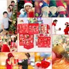 Christmas Packing Bags Stickers Set Christmas Snow Claus Paper Bags Sticker Snowflake Beautiful Gift package Bag Decors