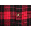 Rode plaid shirts mannen zomer merk casual mouwloze heren shirt dubbele cowboy pocket camisas ademend oversize vest 210524