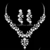 Oorbellen Ketting Sieraden Sets Imitatie Parel Korte Set Prom Party Aessory Drop Levering 2021 P2GKZ