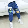 2022新しい韓国風キッズファッショントレンド男の子パンツカジュアルパンツ子供春と秋の洗浄ジーンズズボン高品質PA G1220