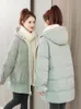 Doudoune chaude et épaisse à capuche en coton pour femme, Parka longue rembourrée, surdimensionnée 3XL, manteau ample en coton, nouvelle collection hiver 2022
