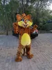 Echte foto Germain Le Lynx Mascotte Kostuum Fancy Outfit Cartoon karakter feestjurk