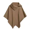 Womens Capes and Ponchos 봄 캐주얼 털이없는 오버 코트 지퍼 느슨한 풀 오버 망토 탑 케이프 Outwear 여성 코트 Poncho H1123