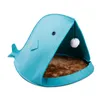 Non-woven Foldable Felt Pet Nest Cat Houses, Shark Type, Removable and Washable