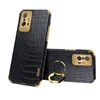 Business Leather Crocodile Texture TPU Cases With Magnetic Rotation Ring Bracket For Xiaomi Redmi Note 10 Pro 9 9S 9T Mi 10T 11 Li5117481