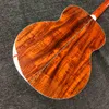 Custom Grand Guilds Jumbo Koa Trä Vintage F50 Akustisk gitarr med 550A Soundhole Pickup Godkännande Gitarranpassning OEM