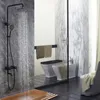 Bathroom Shower Sets 304 Stainless Steel System Black Faucet With Baking Mixer Tap