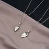 2 pièces coeur pierre magnétique Couple colliers pour femmes hommes amoureux attrayant pendentif aimant collier ensemble