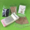 1000 PCS Lot klarer selbstkleber Dichtung Plastiktüten transparent wiederverschließbare Cellophan -Polypackbeutel Opp -Beutel mit Hangloch T22934