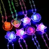 Glitter flash acrylique décoration collier lampe à LED nouveauté marché de nuit chaud créatif jouets pour enfants lumineux éclairer jouets lueur
