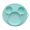 NOUVEAUSilicone Enfants Cartoon Vaisselle Ensemble Bébé Dîner Bol Enfant Dîner Assiette Bébé Formation Bol Cuillère Fourchette Chute Bébé Fournitures RRD11636