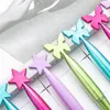 2022 Nowy Creative Cute Lightlight Star Butterfly Kształt Plastics Ballpoint Pen Pinning Gel Pisanie Dostawy