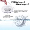 Submersible LED Lights 13LEDs 16 Colors IP68 Waterproof Pool Light with Magnets and RF Remote Underwater lamp For Decor