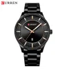 Top Luxury Brand Curren Mens Klockor Mode Quartz Mäns Klocka Business Vattentät Armbandsur Man Klocka Relogio Masculino 210517