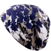 Damskie Slouchy Ponytail Beanie Lekka waga Chemo Slap Hat Satin Lined Sleep Cap