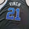 2024 zeldzame basketbal jersey mannen jeugd vrouwen vintage tijgers Larry Finch zwart maat S-5XL aangepaste naam of nummer