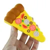 Pizza vormen siliconen pijpen 4 '' tabacco gele patroon waterpijp gebruikt voor roken