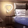 Wall Lamps Nordic Contracted Bedroom Living Room Corridor Modern Warm Romantic Love Personality Creative Led Bedside Lamp E27