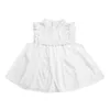 Filles d'été robe de dentelle blanche pure bulle mignonne robe de princesse à manches courtes robe de fille de bébé 210701