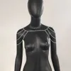 Rhinestone multicapa hombro cadena collar joyería Halter Correa Sexy nuevos collares de cristal para mujeres al por mayor