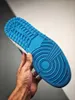 Autentisk 1s UNC 1 Power Blue Shoes University Vit Chicago Röd Kanarieöarna Gul Off Men Kvinna Klänning Sneakers Med Original Box AQ0818-148