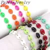 4Pcs Charm Pig Nose Shape Popular Colorful Coffee Beans Brass Women Gift For Her Jewelry Chain Bracelet