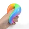 7cm gökkuşağı havalandırma top squish squeeze elastik yumuşak kauçuk stres topu stres kabartma jöle squishy oyuncak çocuk yetişkin h52dg6v3411697