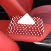 Tissue Boxes & Napkins Sparkling Pearl Rhinestone Napkin Holder Home Car Styling Bling Leather Box For Luxury Girl Accessories