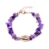 Pulsera con abalorio de concha bohemia a la moda para mujer, brazaletes de concha de mar de piedra Natural de concha, accesorios de joyería para mujer, regalos