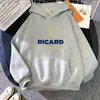 Мужские толстовки для толстовки RICARD мужчины женщины мода печати уличная одежда негабаритная капюшона хараджуку спортивные повседневные трексуиты унисекс одежда