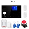 WIFI 4G HOME BURGLAR SECURITY ALARM SYSTEM Motion Detector Smart Life App Control Fire Smoke