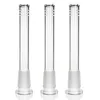 Cachimbos de caule difusos de alta qualidade em vidro Tubo adaptador transparente para cachimbos de água para fumar
