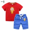 Costumes d'enfants coton été BoyGirl doux t-shirt plage Shorts costume enfants solide infantile enfant en bas âge vêtements trucs pour 212 vêtements Se3034273