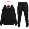 Männer Trainingsanzug 2 Stück Plain Hoodie Sets Männliche Straße Kleidung Großhandel Ropa Hombre Pullover mit Outfits Hosen Hosen Anzug 211109