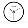 Zegary Ścienne Mental Cyfrowy Zegar Okrągły Nowoczesny Design Nordic Whiter Silent Reloj Pracownia Dekoracja Salon 60A066