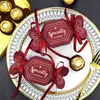StoBag 5 teile/los Besonders Romantische Hochzeit Party Süßigkeiten Verpackung Box Kreative Geschenke Für Gäste Geburtstag Mit Band 210602