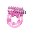 Candy Mini Vibrators Ringen Double Cockring Delay Premature Ejaculation Penis Ball Loop Lock Sex Toys Product voor Mannen