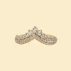 Bijoux esthétiques Timeless Wish Tiara Designer Pandora Anneaux pour femmes hommes couple bague ensembles anniversaire Saint Valentin cadeaux 167736C01