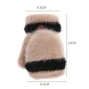 Five Fingers Gloves Winter Warm Thickening Wool Knitted Flip Fingerless Flexible Exposed Finger Mittens Men Women Touchscreen3395956