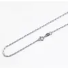 Cylinder Link Necklace Sterling Jewelry S25 Silver Chain with Cylinder-shape Beads 5 Pieces