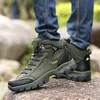 Winter Ankle Boots Men Leather Casual Shoes Outdoor Camping Waterproof Work Tooling MensSneakers