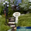 3 pièces panneau de signalisation en résine bonsaï Figurines Micro paysage artisanat panneau miniature fée jardin mousse Terrarium décor prix d'usine conception experte qualité