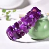 Oryginalny Sugilite Naturalne Terapeutyczne Gemstone Zroszony Strand Bransoletka 4 Projekt Crystal Chakra Healing Kamień Reiki Stretch Bransoletki dla mężczyzn Kobiety 30szt Hurtownie