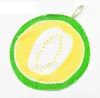 Lovely Fruit Print Hanging Kitchen Hand Towel Microfiber Towels Quick-Dry Cleaning Rag Dish Cloth Wiping Napkin SN5501