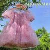 Koreanische Mädchen Lolita Blumen Kleid Kinder Rüschen Tutu Prinzessin Vestido Ins Mode Sommer Kleidung 210529