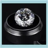 Lös juvelryloos ädelstenar Moissanite Artificial Diamond D Färg Bare 0,5/0,6/30,8/1 karat Anpassad k Gold Wedding Ring1 droppleverans