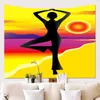 Tapestries Silhouette Household Tapestry Wall Decor Cloth Hanging Background Picture Room Hippie